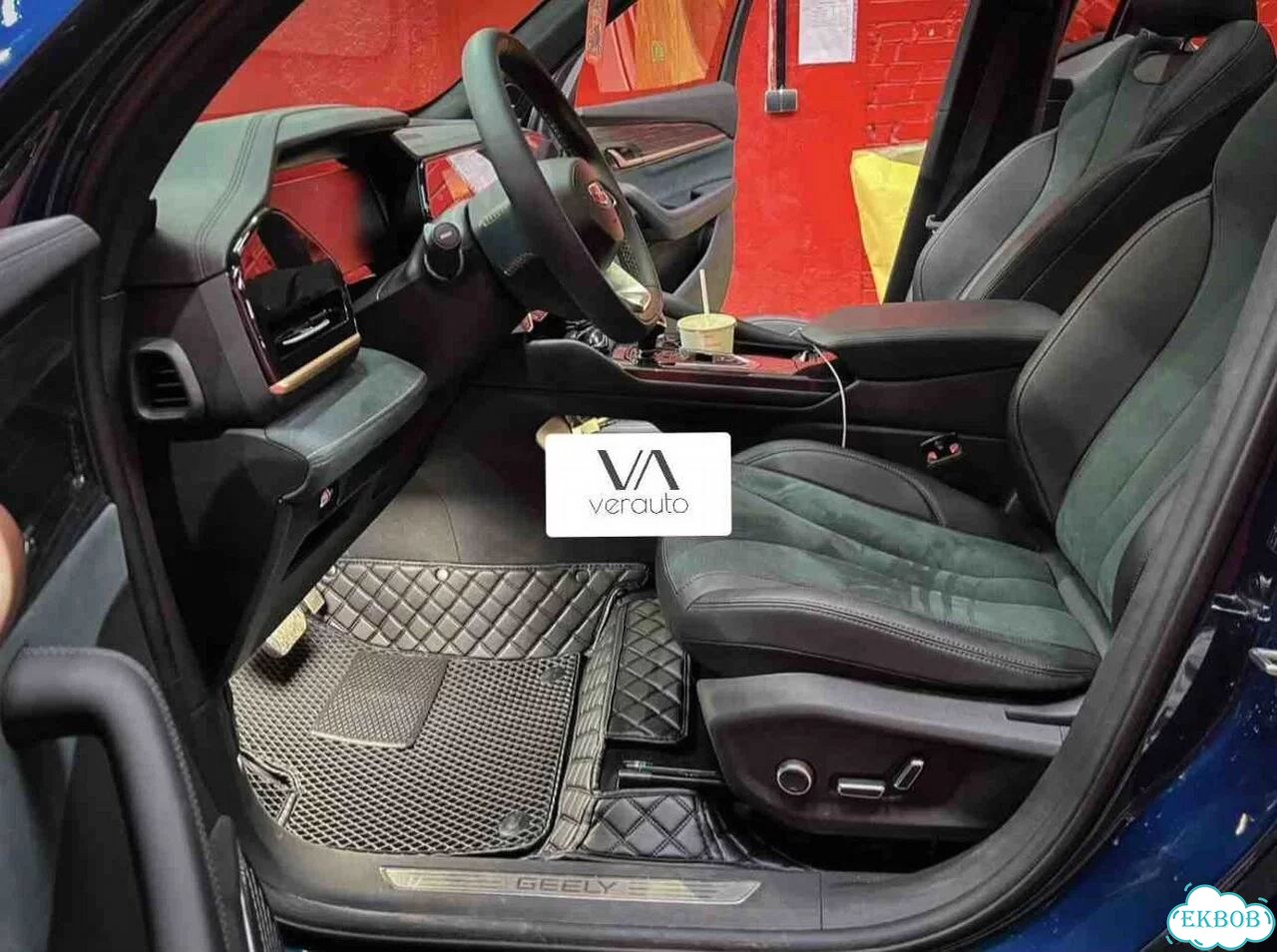 3Д коврики из экокожи Geely Monjaro 2023 фото 2