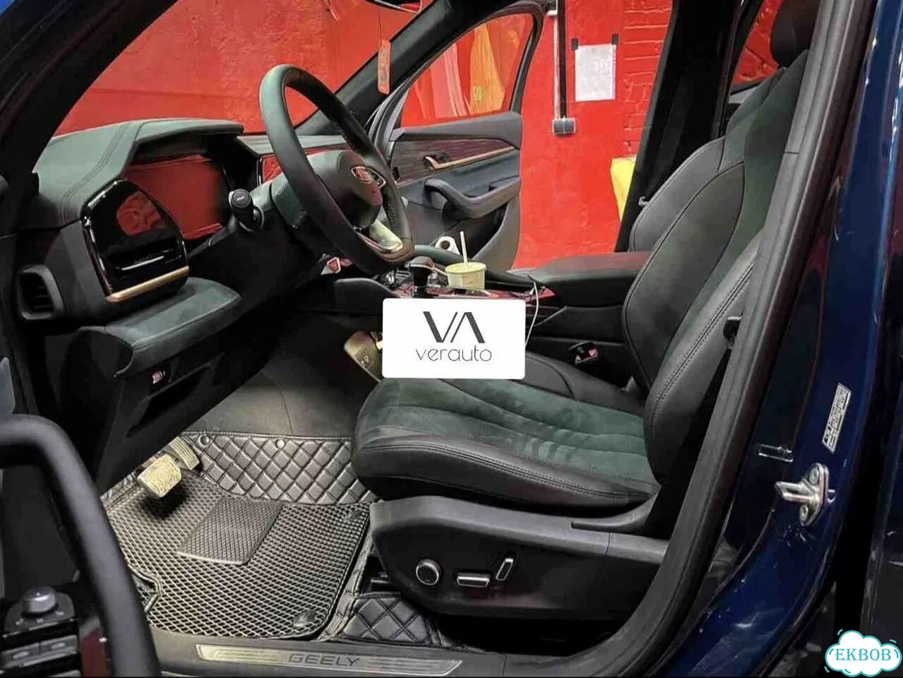 3Д коврики из экокожи Geely Monjaro 2023 фото 3