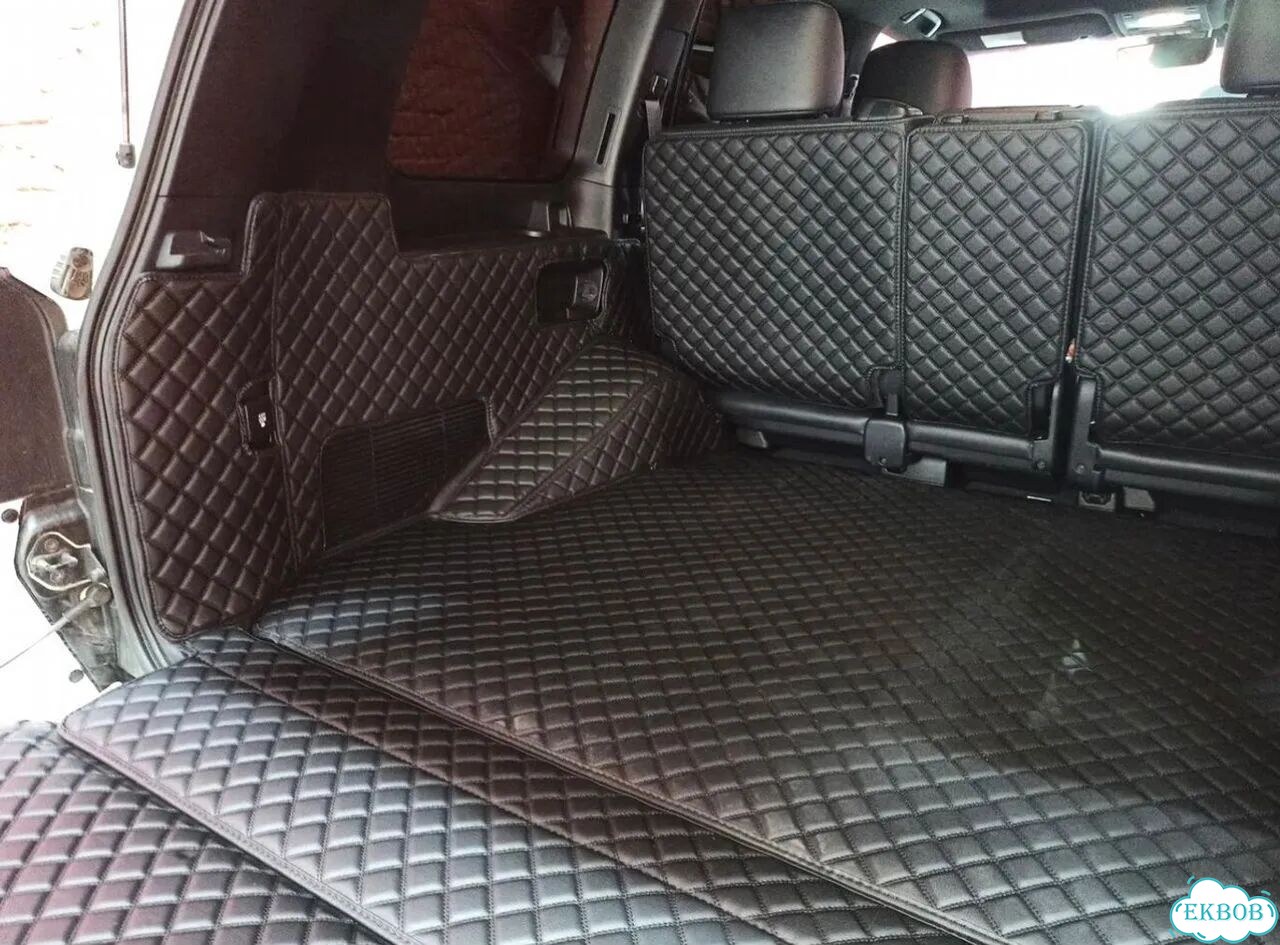 3D коврики в багажник toyota land cruiser 200 фото 2