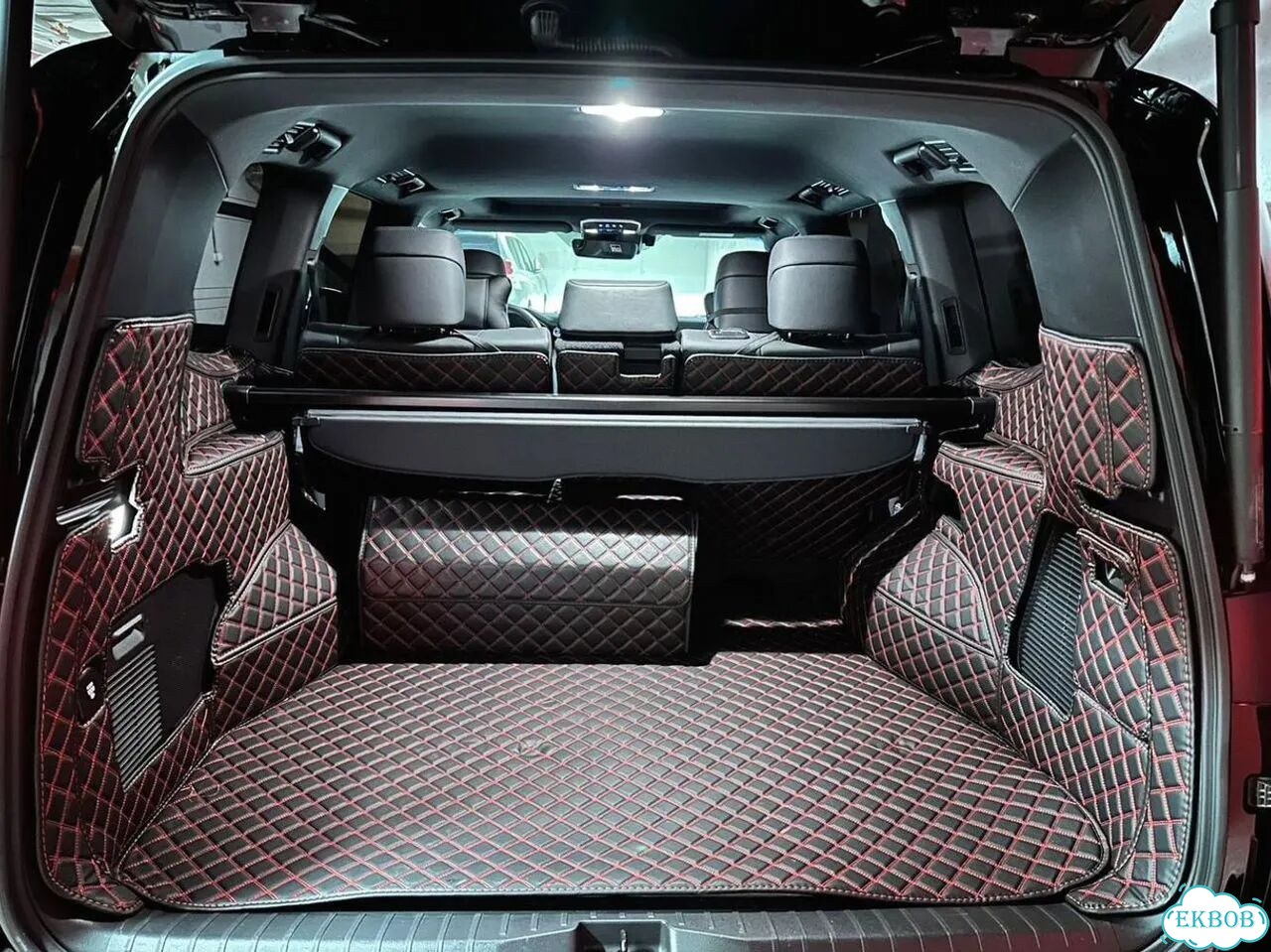 3Д коврики в багажник toyota land cruiser 300 фото 1