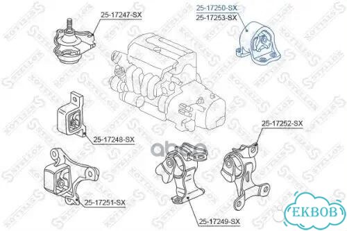 Подушка двигателя задняя Honda CR-V фото 1